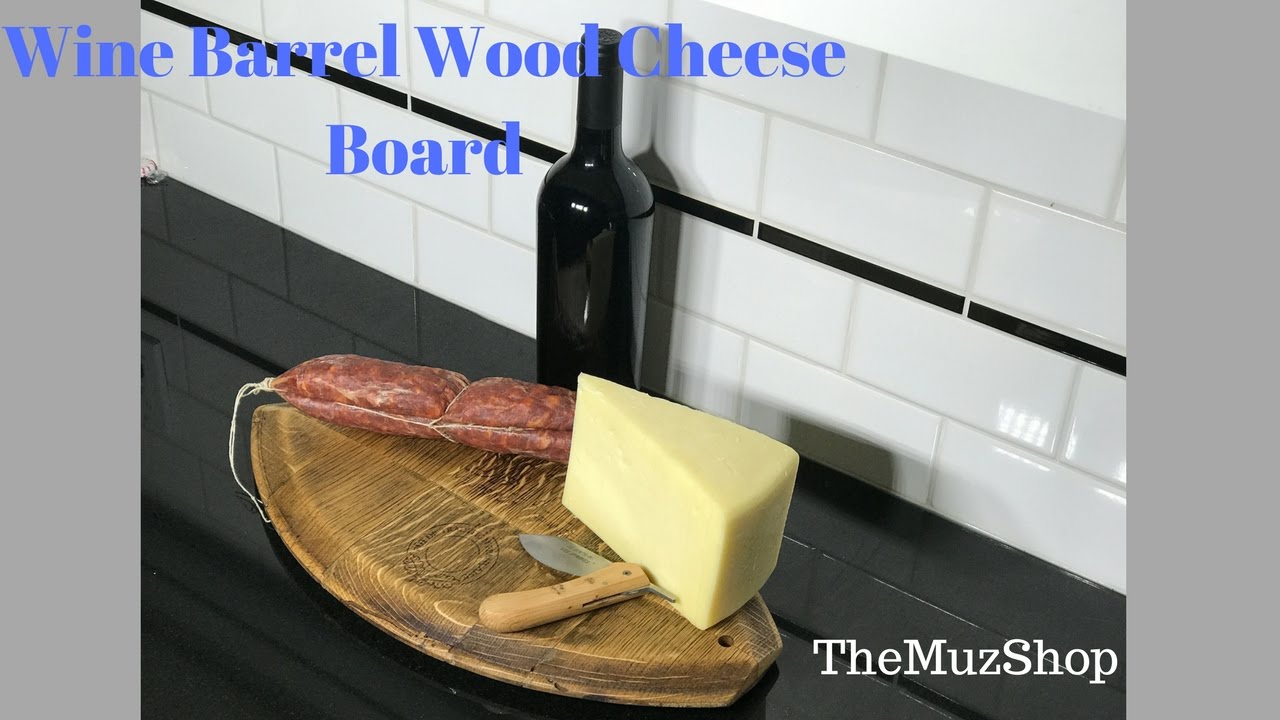 Wine Barrel Wood Cheese Board