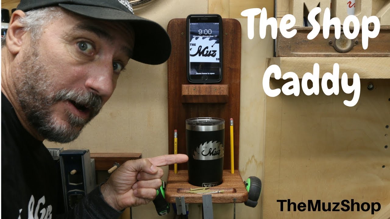 Make an iPhone Charger-Coffee Mug Holder (The Shop Caddy)