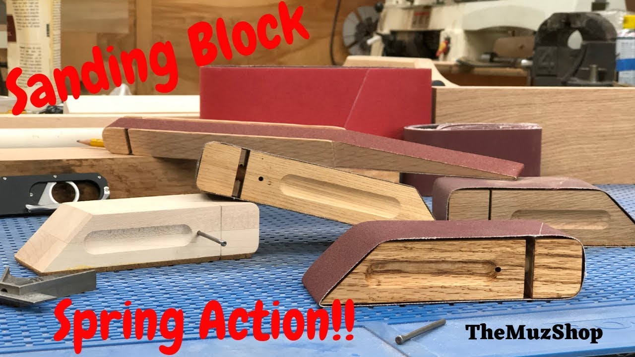 Make a Sanding Block with Spring Action Locking!!